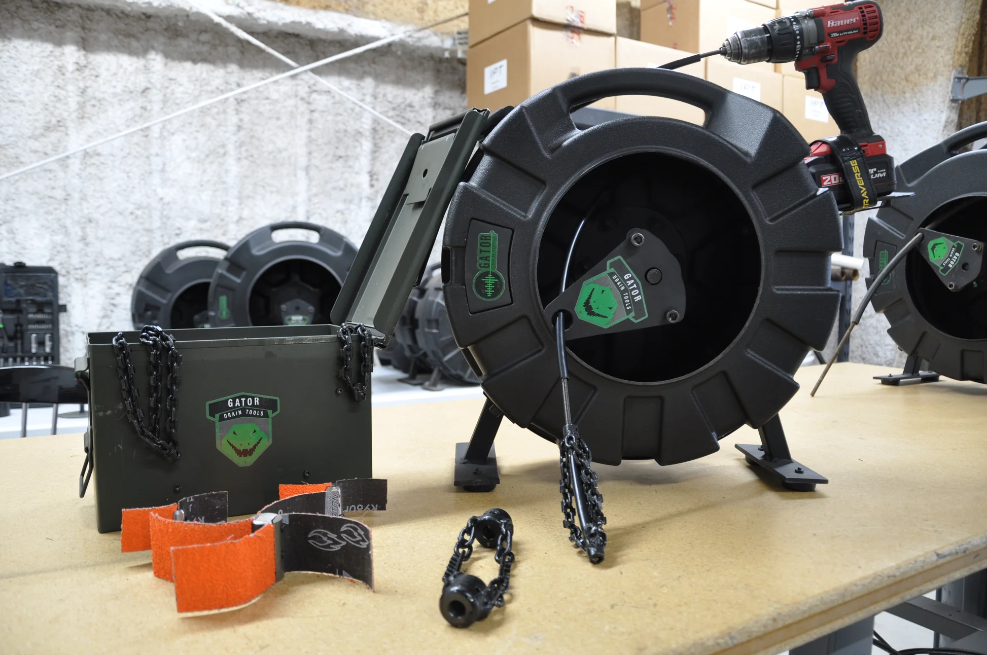 Quadraplex Drain Machine Flex Shaft Drain Cleaning Machine Review | Gator Drain Tools